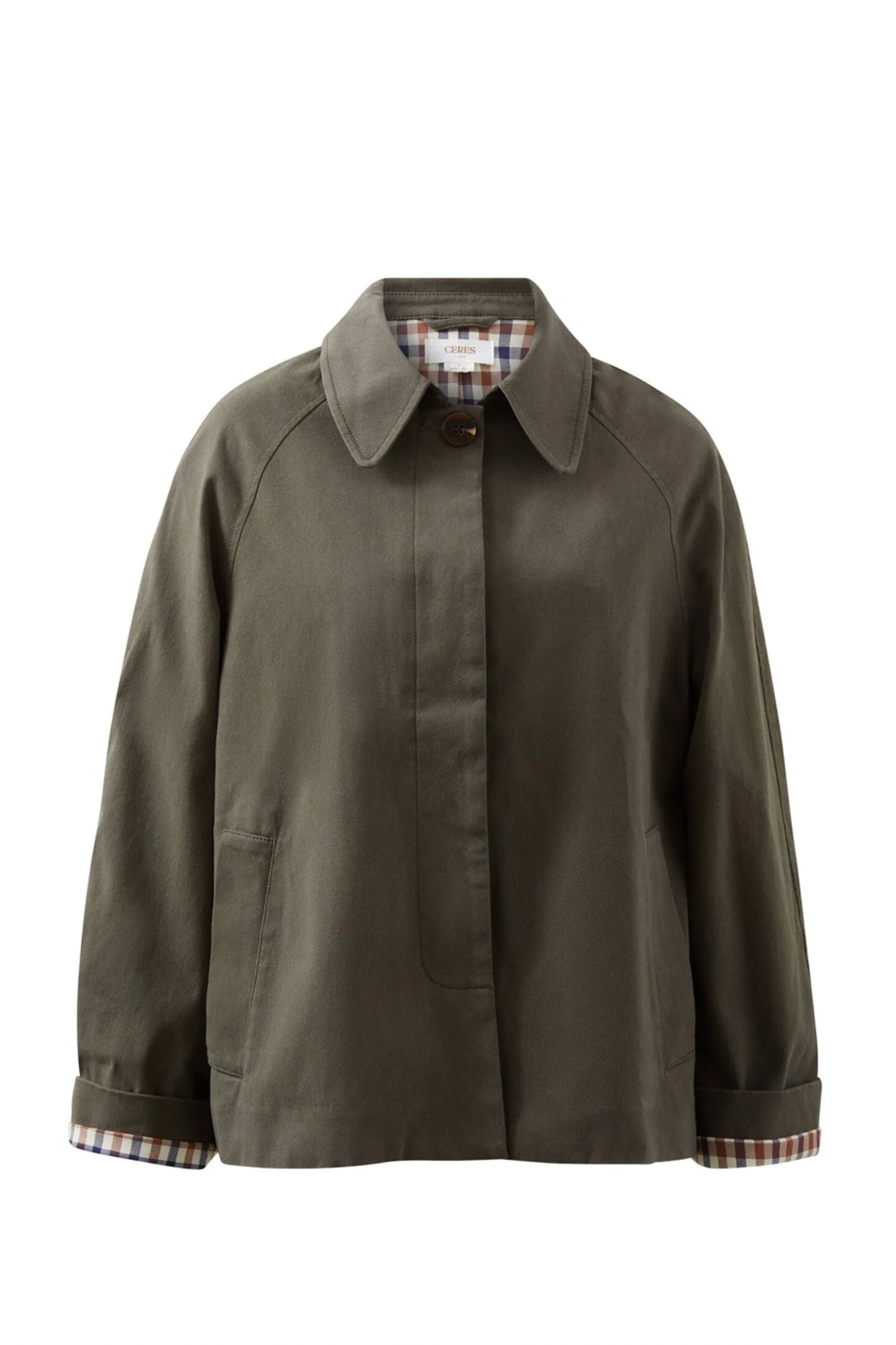 Pia Spring Coat | Olive