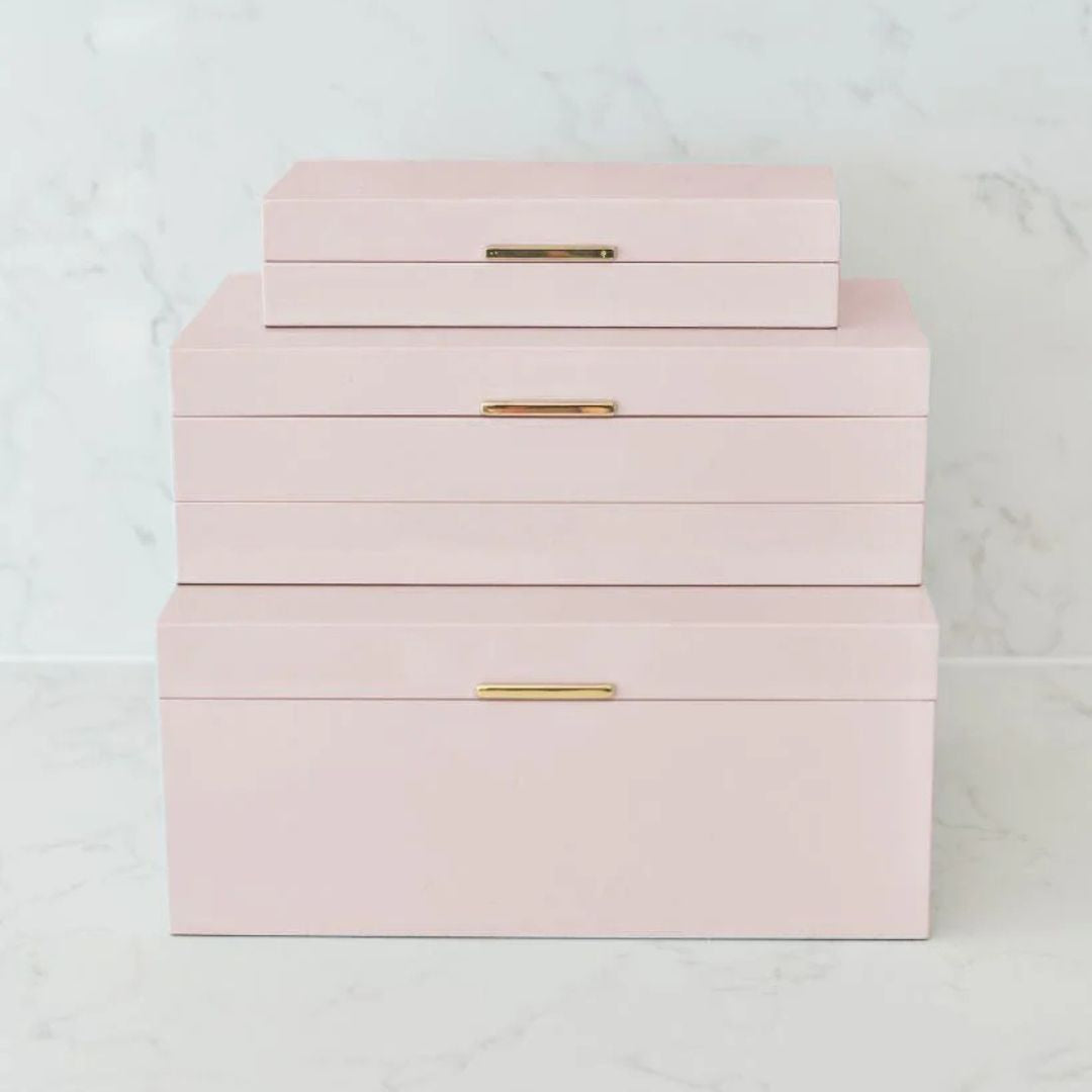 Lacquered Jewellery Box | Pink Large