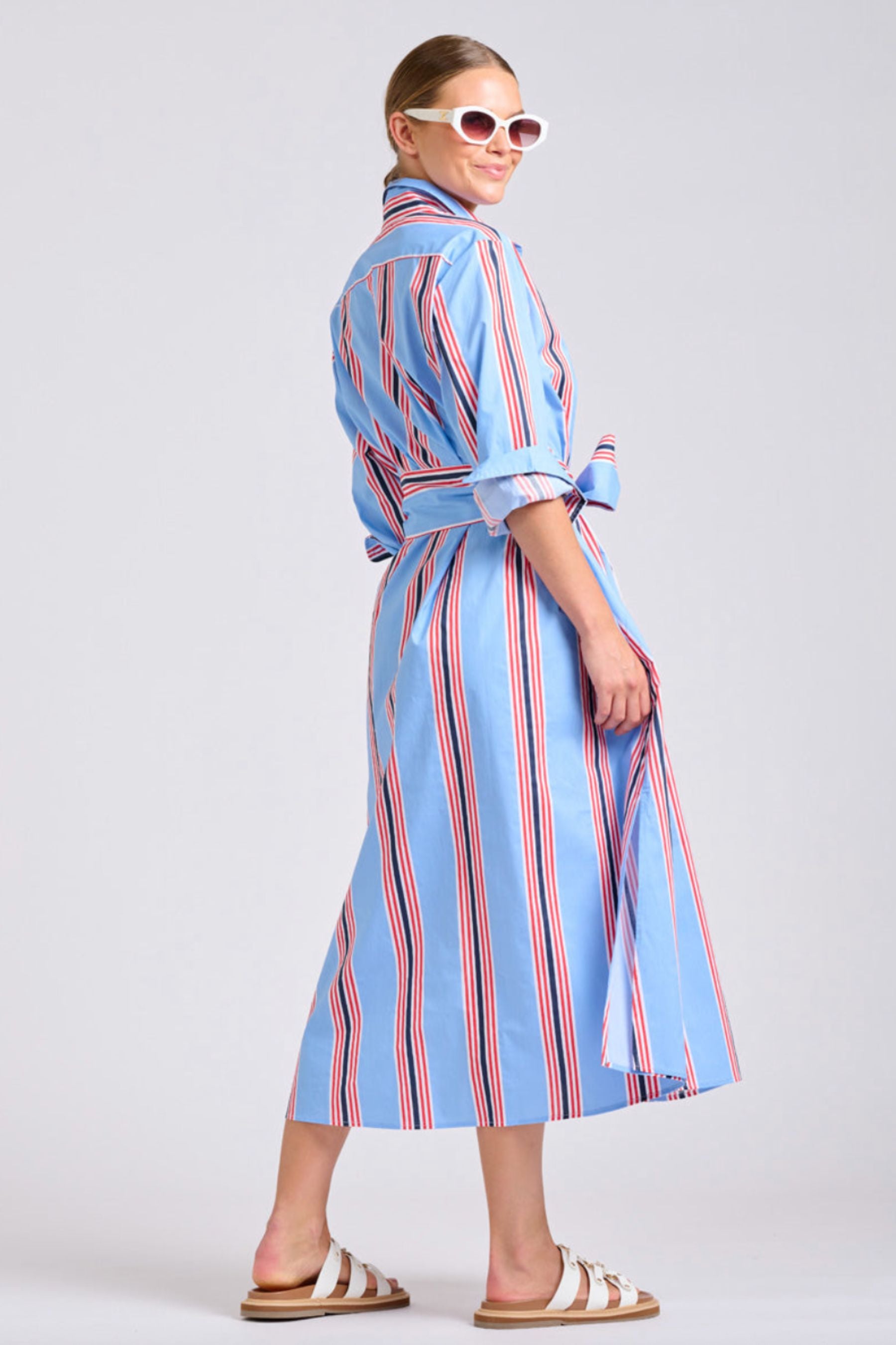 The Luna Dress | Nautical Stripe