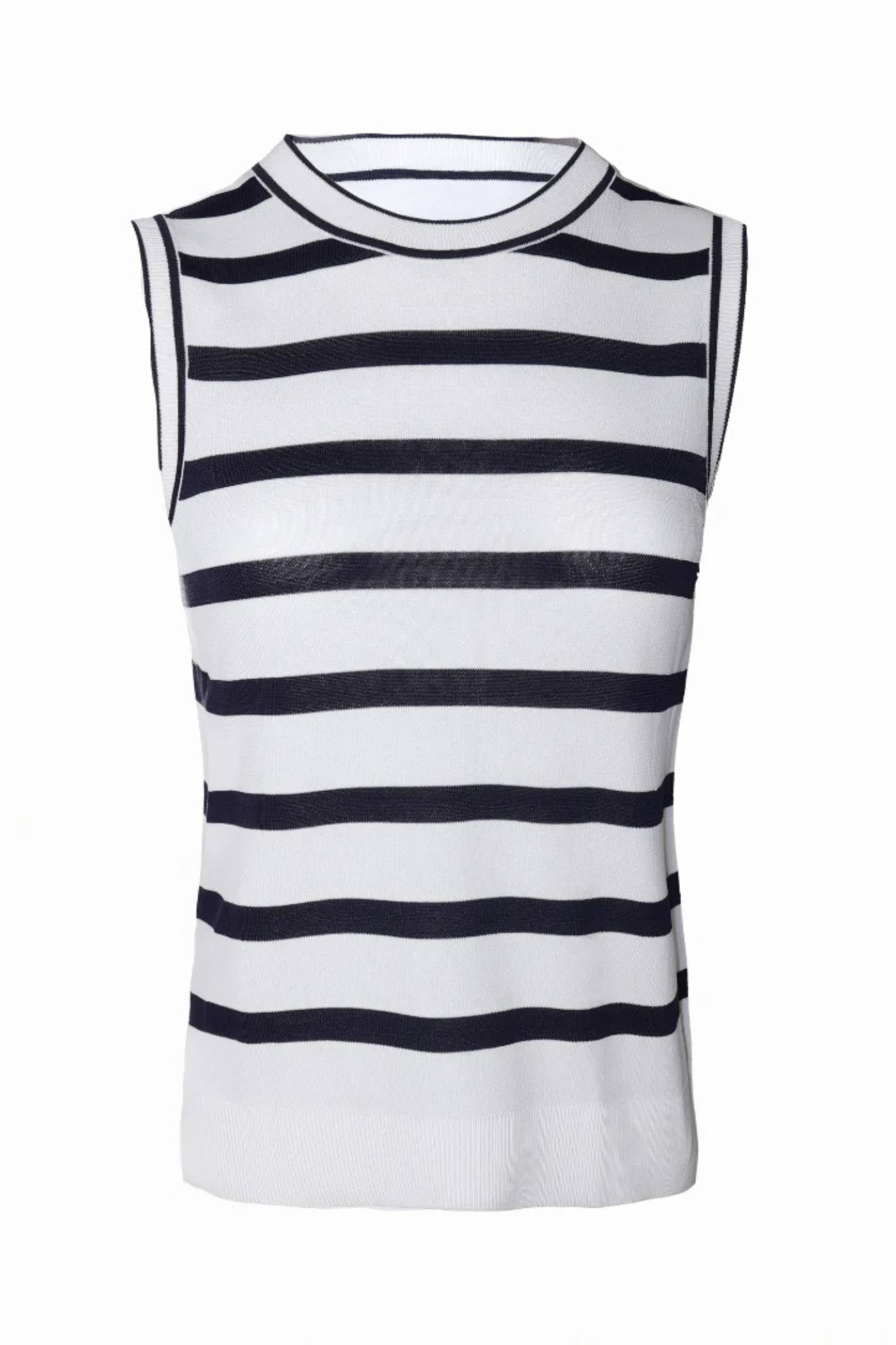 Layla Knit Tank | Navy &amp; White