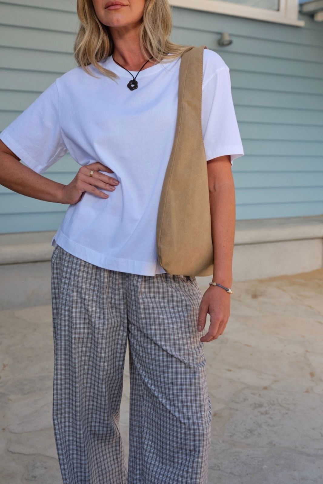 Stevie Slouchy Tee | White