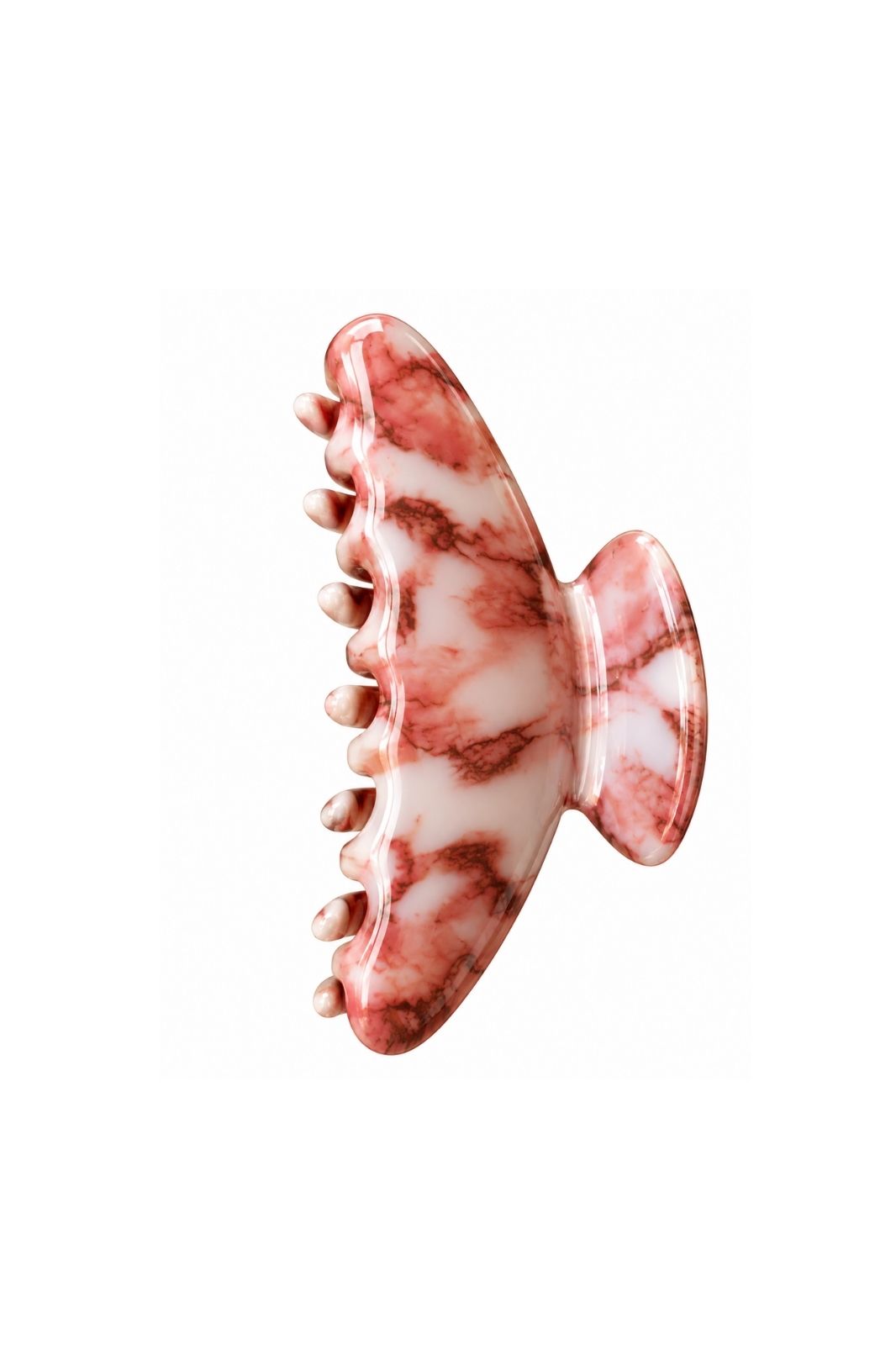 Large Claw Clip | Pink Marble