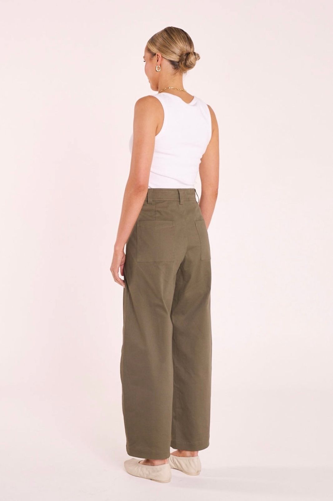 Charlie Barrel Pant | Khaki