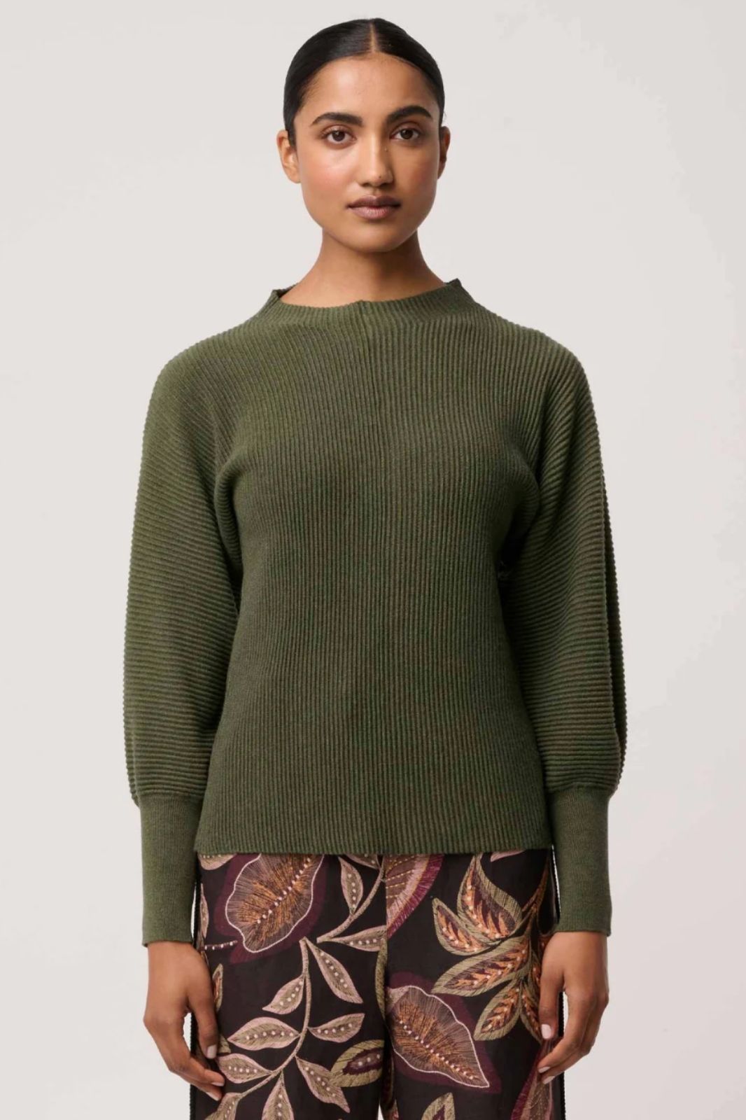 Roselle Merino Knit | Winter Moss
