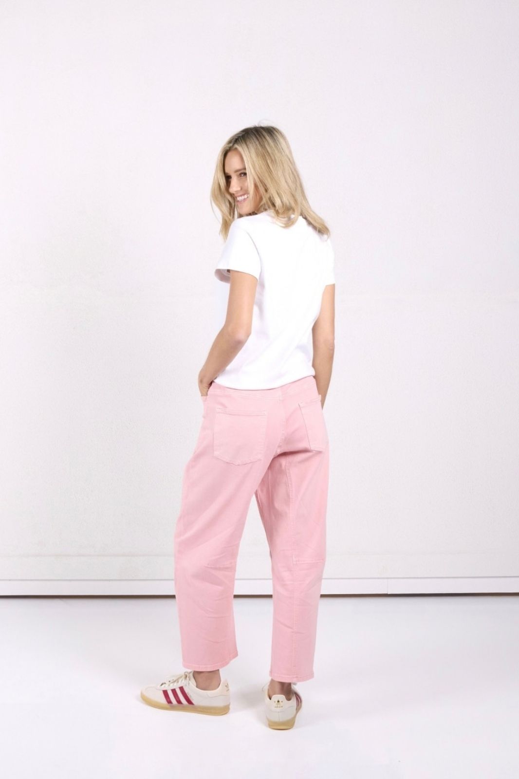 Leo Barrel Jean | Sand Blush