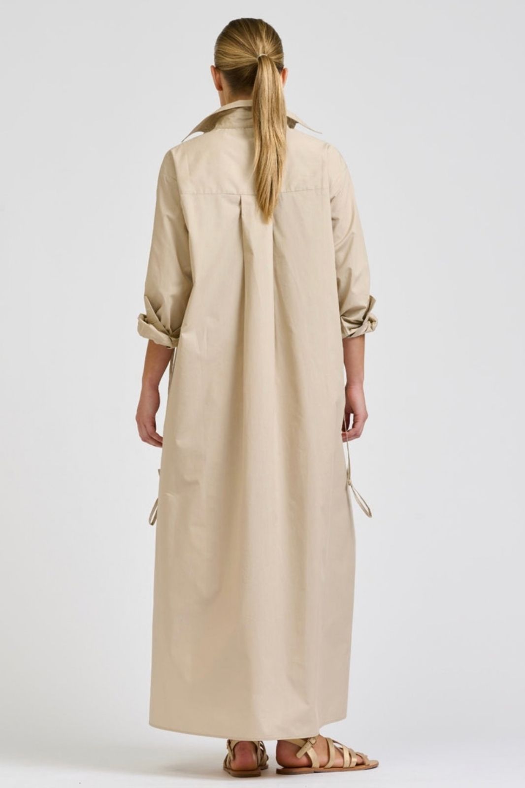 Brooke Maxi Shirtdress | Biscuit
