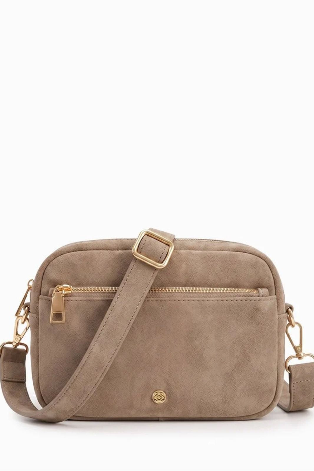 Ruby London Eco Suede Cross Body Bag | Tan