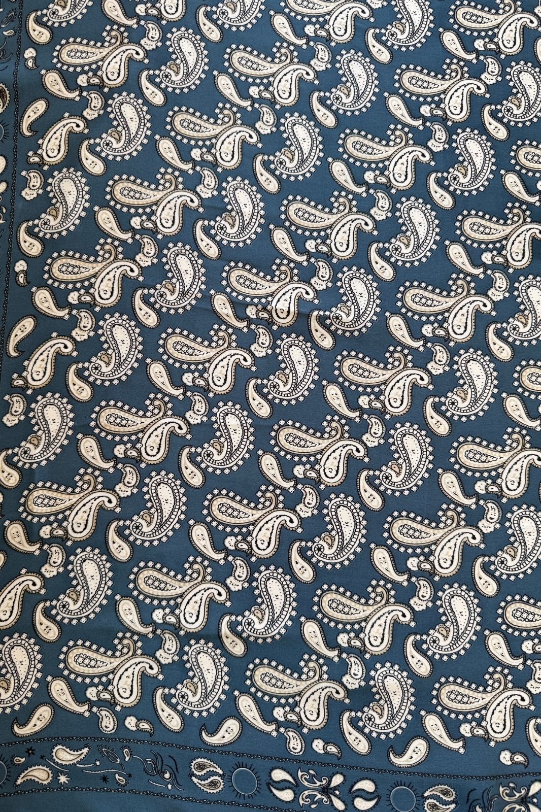 Scarf | Denim Paisley