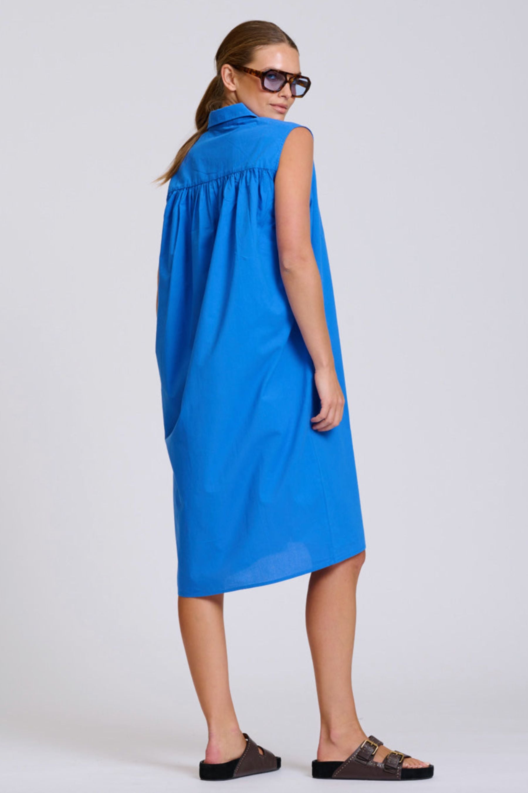 The Sandra Relaxed Shirtdress | Royal Blue