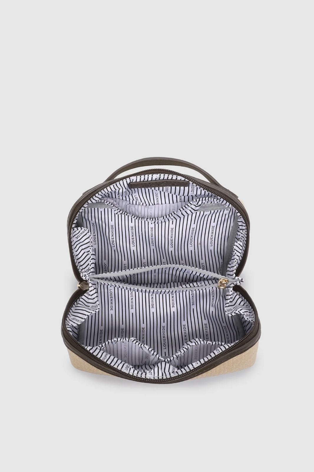 Ellis Makeup Bag | Natural Chocolate