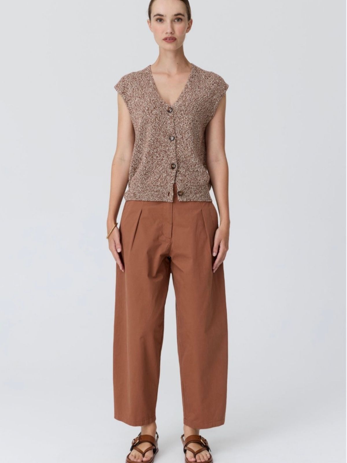 Rye Knit Vest | Toffee