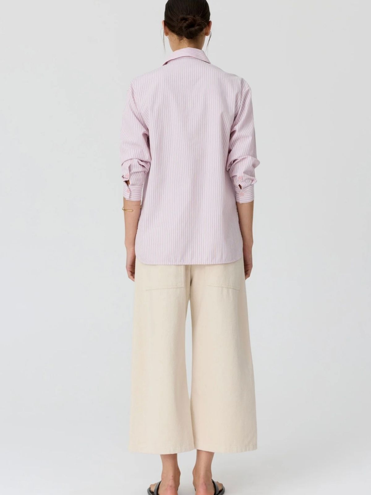 Aubin LS Shirt | Pink Stripe