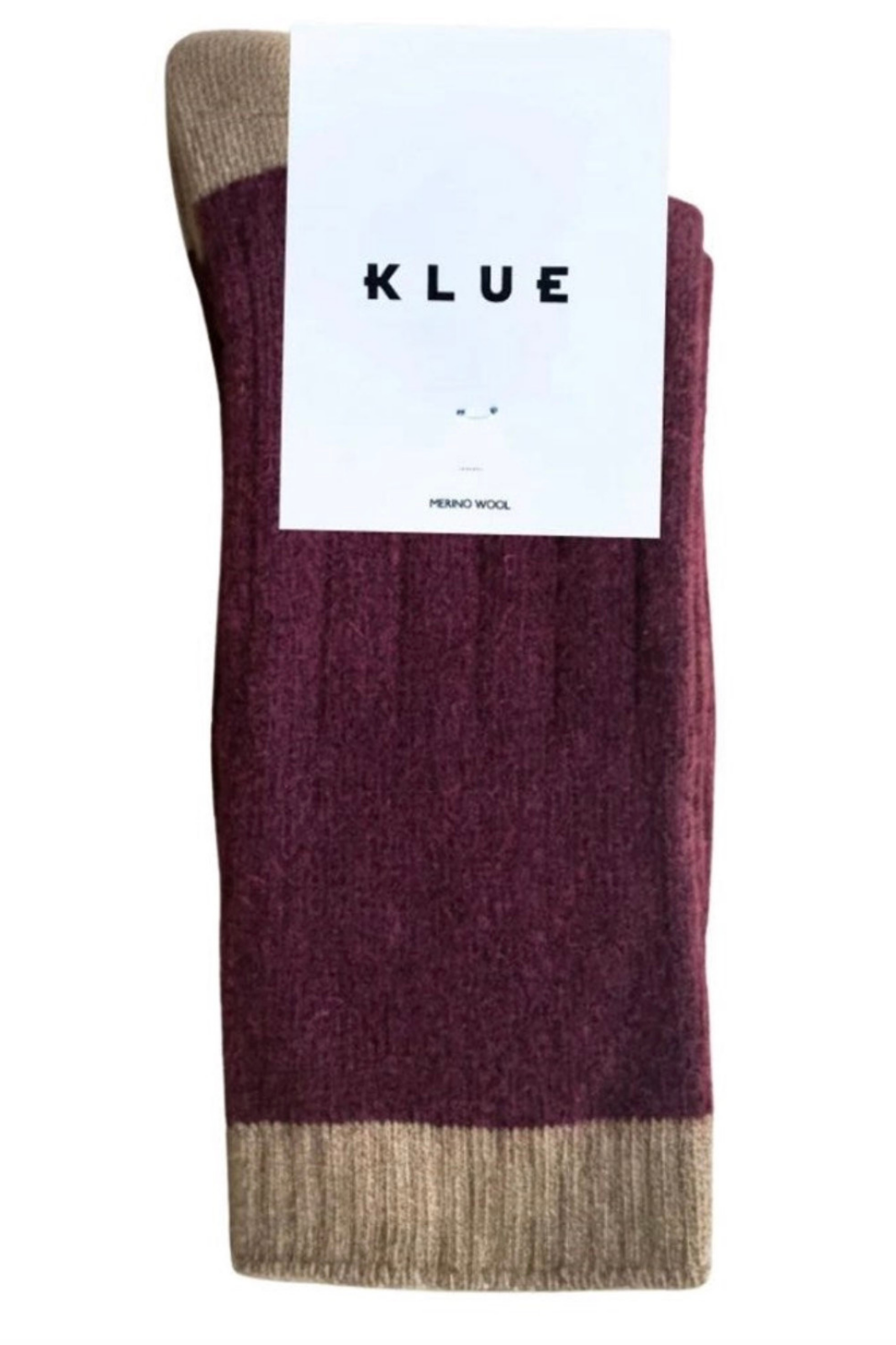 Merino Wool Socks | Burgundy &amp; Caramel