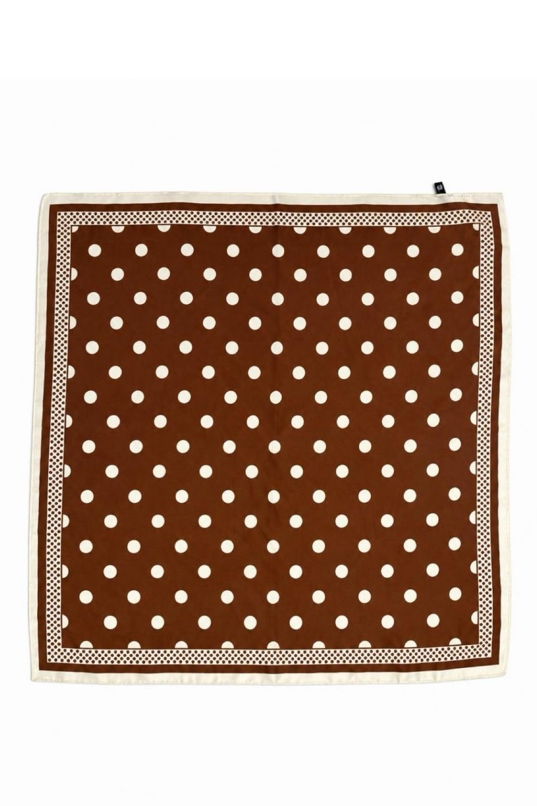 Scarf | Chocolate &amp; Cream Polka Dot