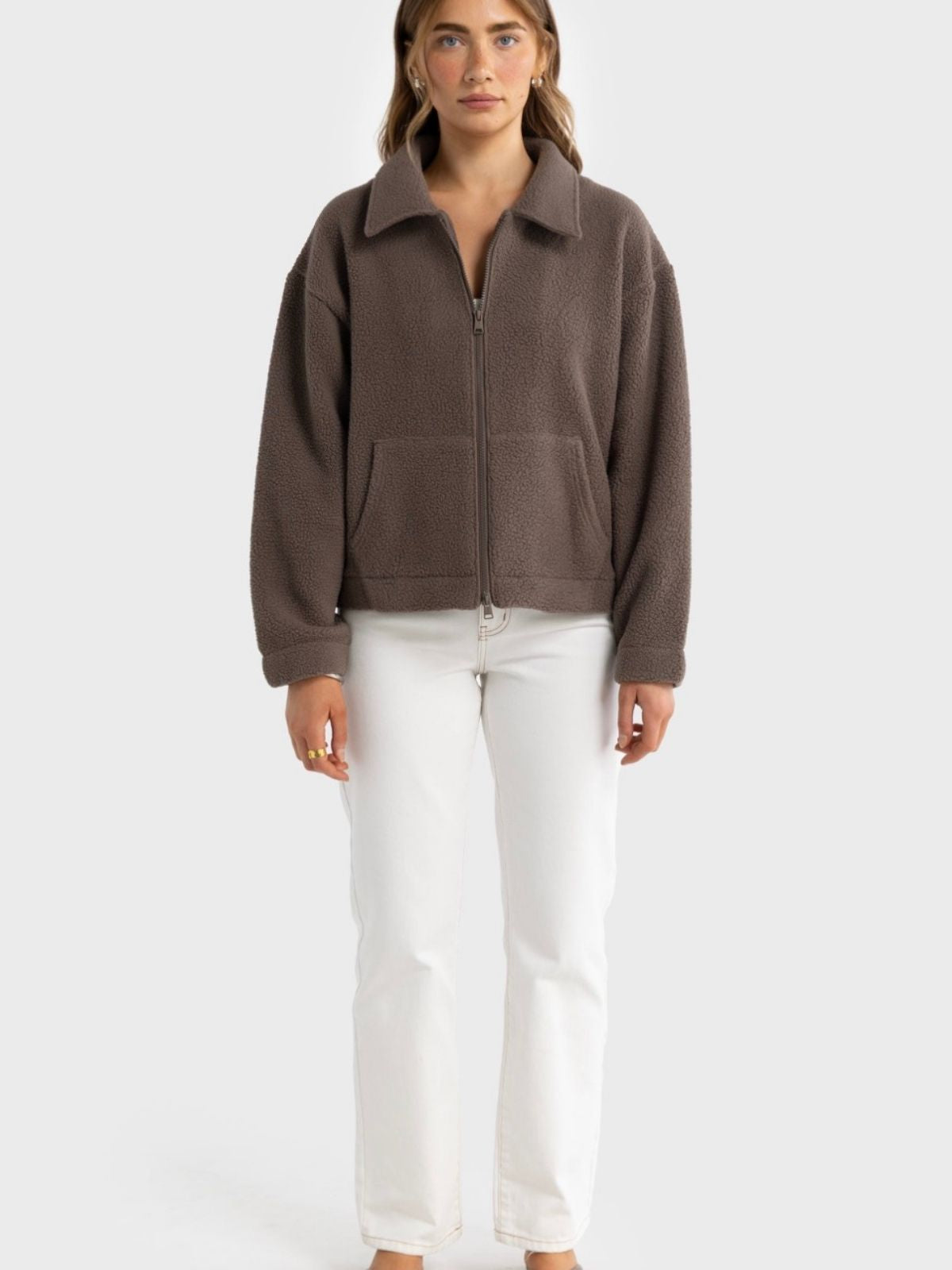Georgia Sherpa Jacket | Espresso