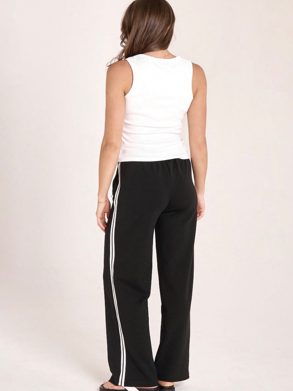 Noah Wide Pant | Black Stripe