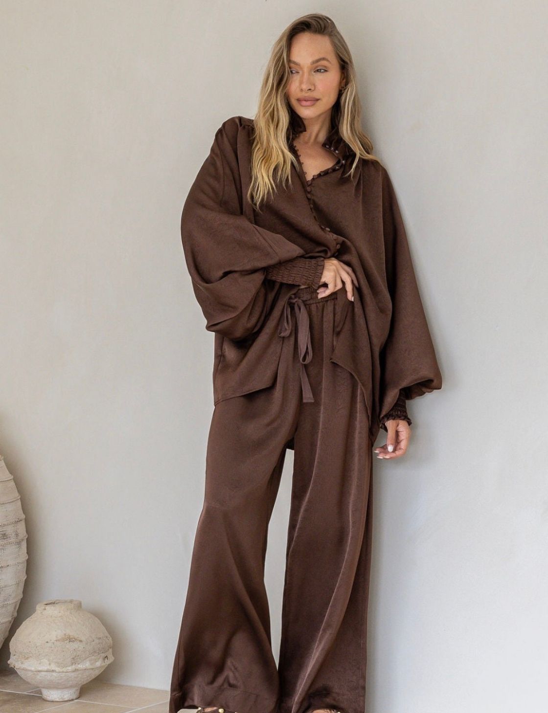 Portofino Luxe Dreams Shirt | Chocolate