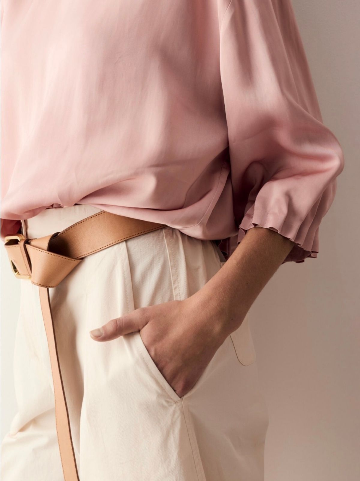 Alma Barrel Pant | Pebble