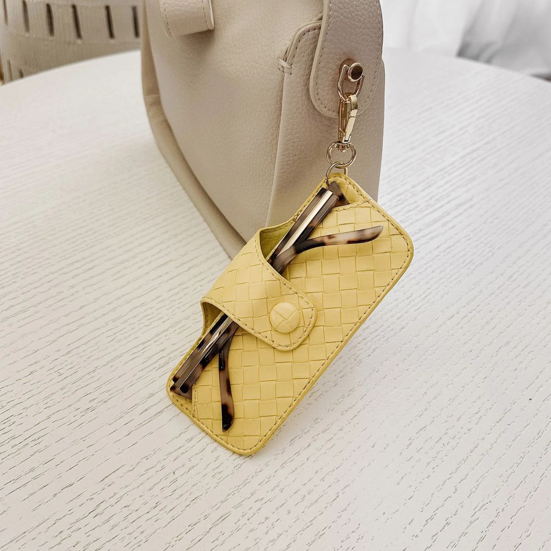 Sunglass Case | Woven Butter