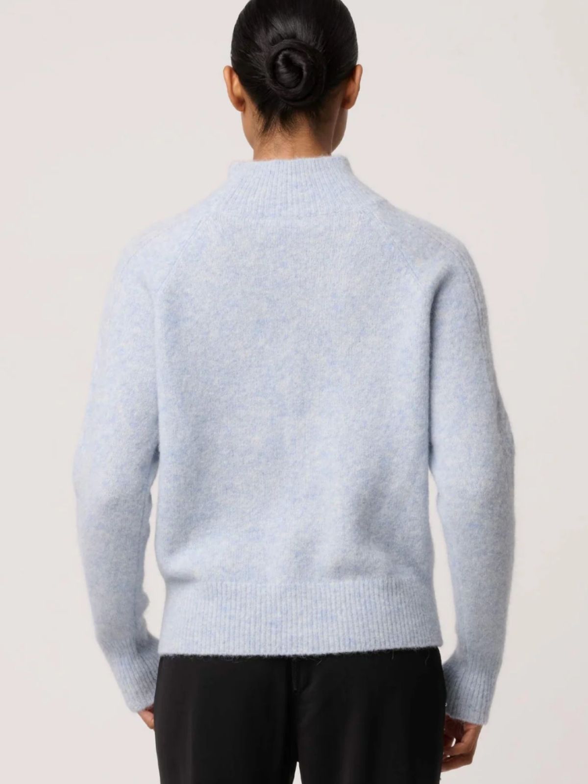 Savanna Alpaca Wool Blend Sweater | Blue Frost