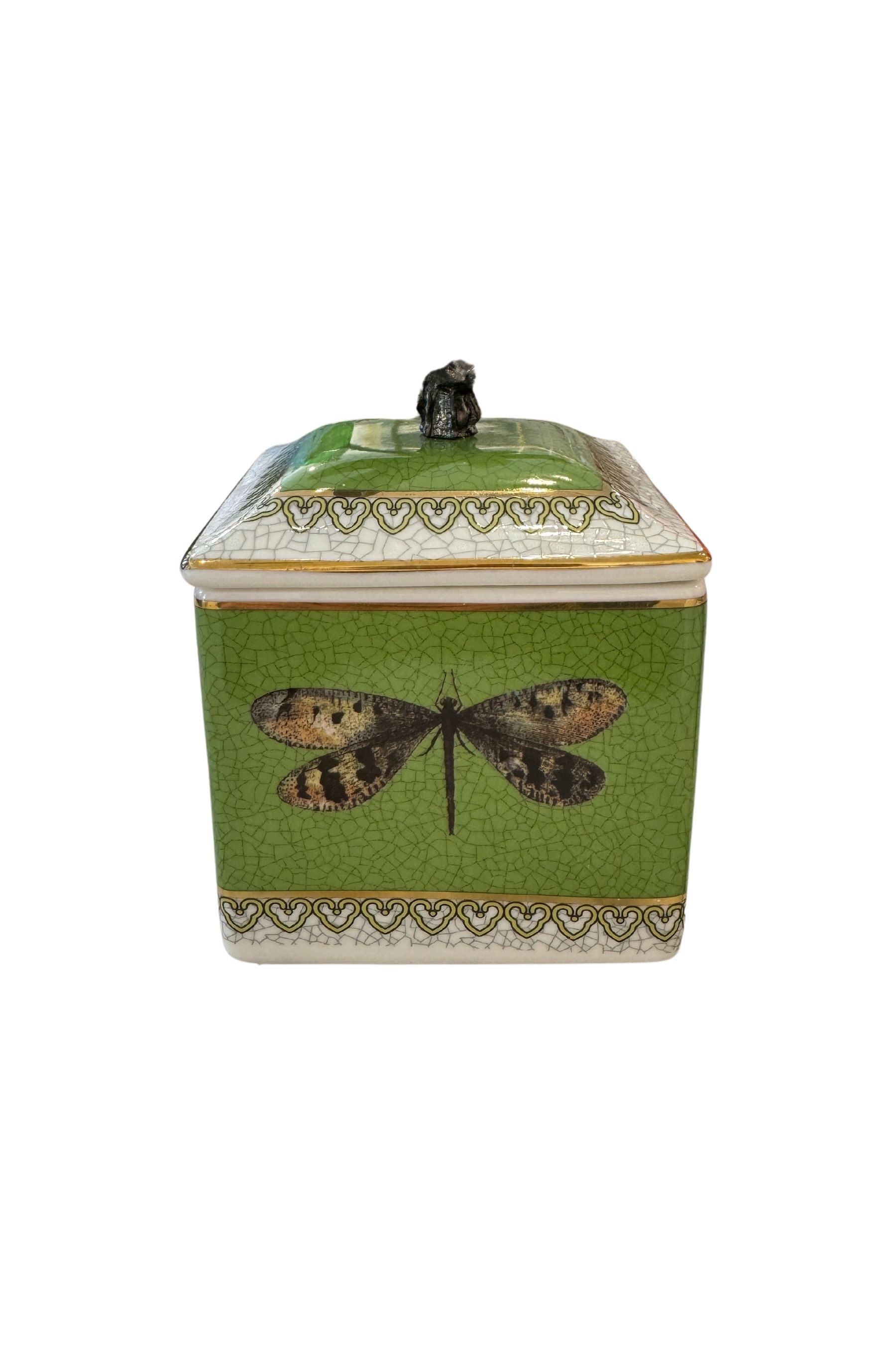 Shop Dragonfly Trinket Box Green by RSTC Rose St Trading Co