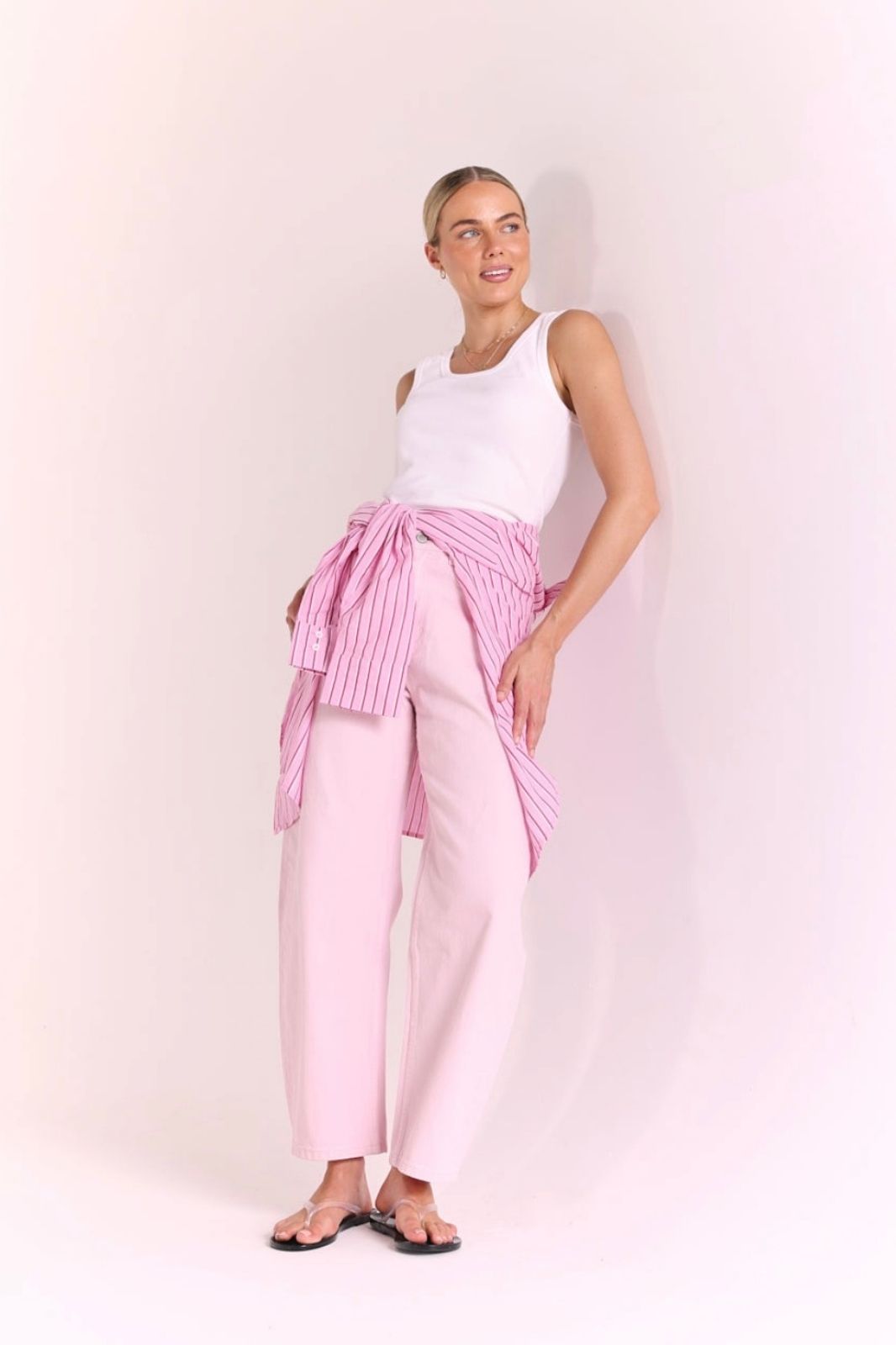 Lola Barrel Jean | Pink
