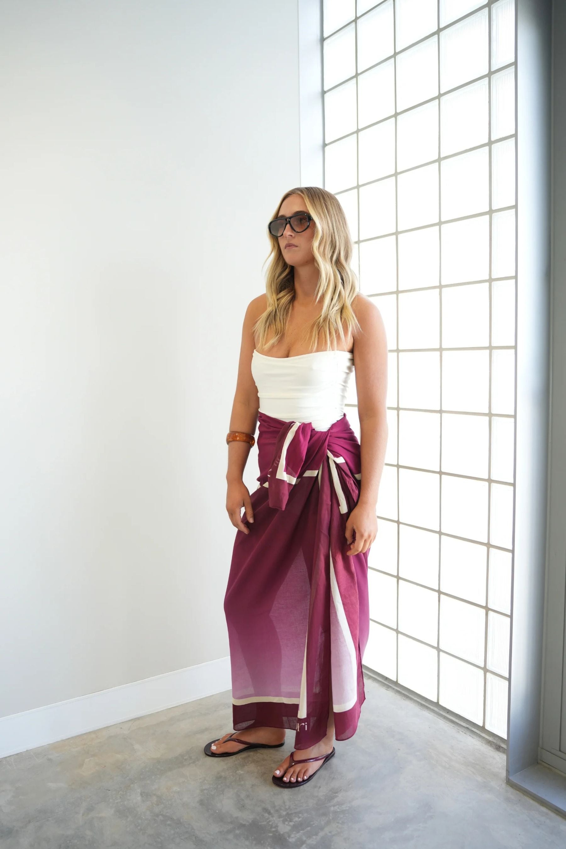 Mia Capri Sarong | Plum