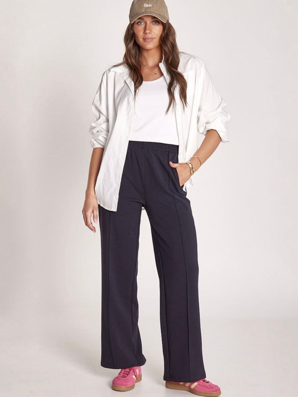 Noah Wide Pant | Navy