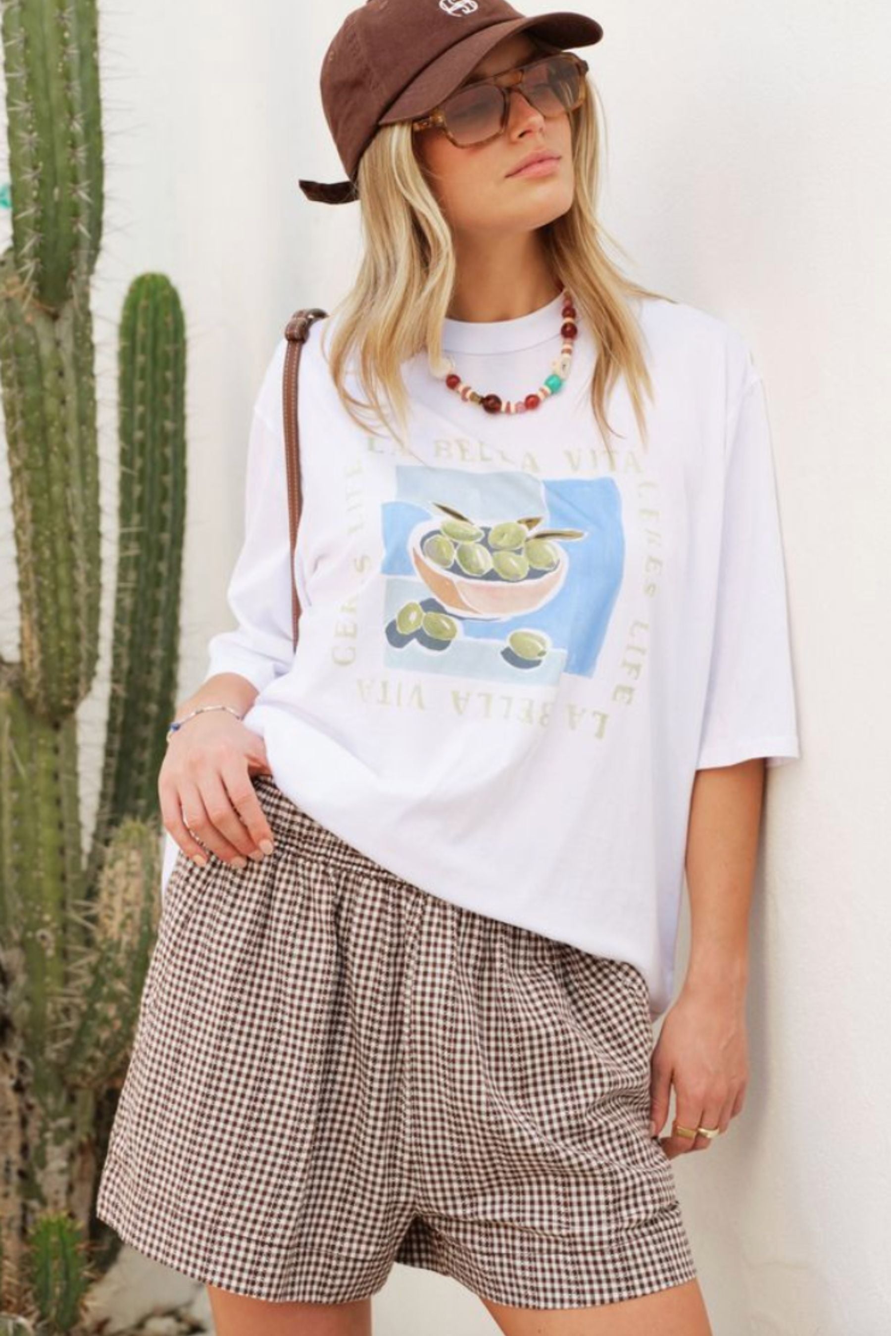 Mila Short | Choc Gingham