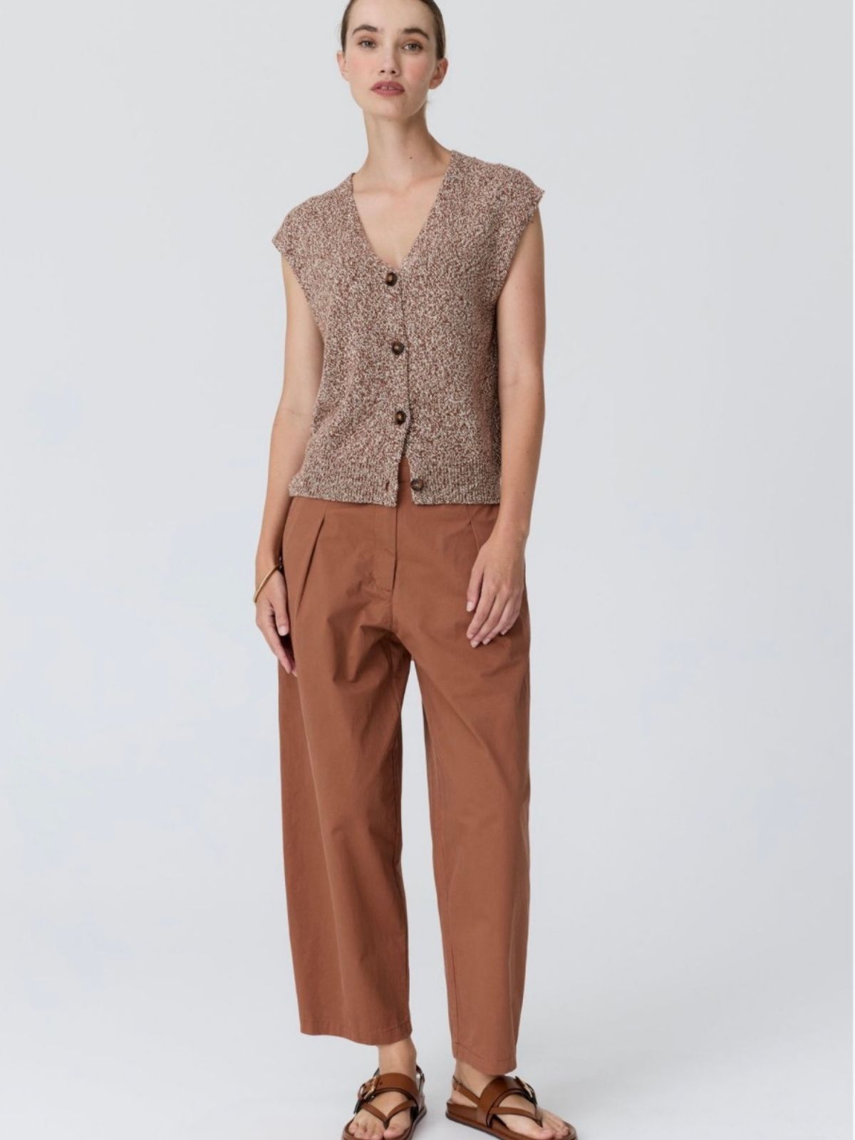 Rye Knit Vest | Toffee