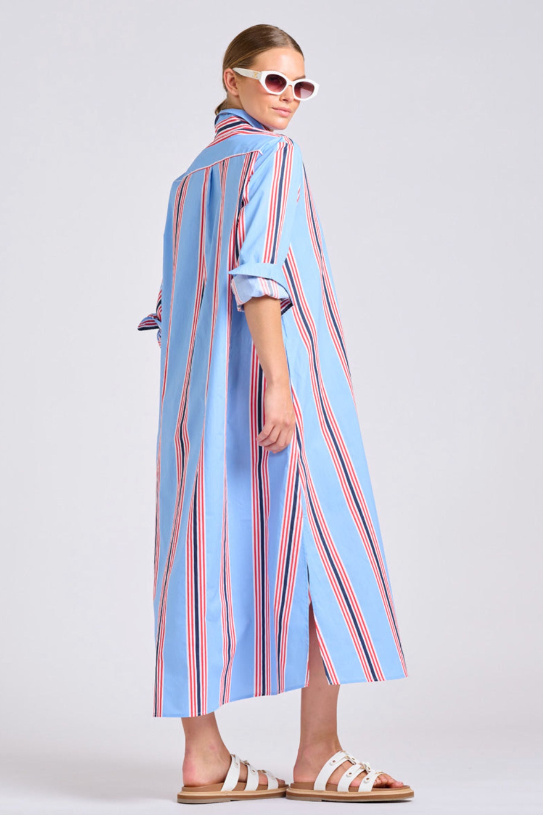 The Luna Dress | Nautical Stripe