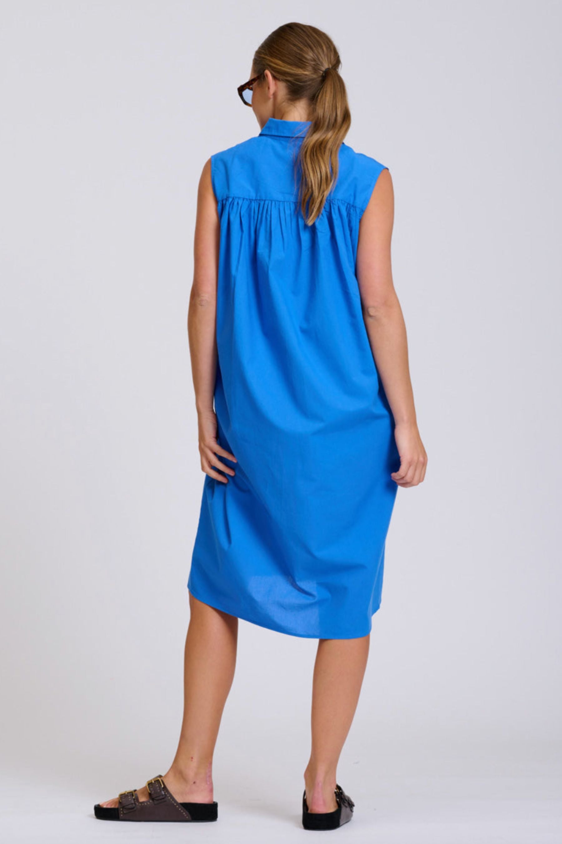 The Sandra Relaxed Shirtdress | Royal Blue