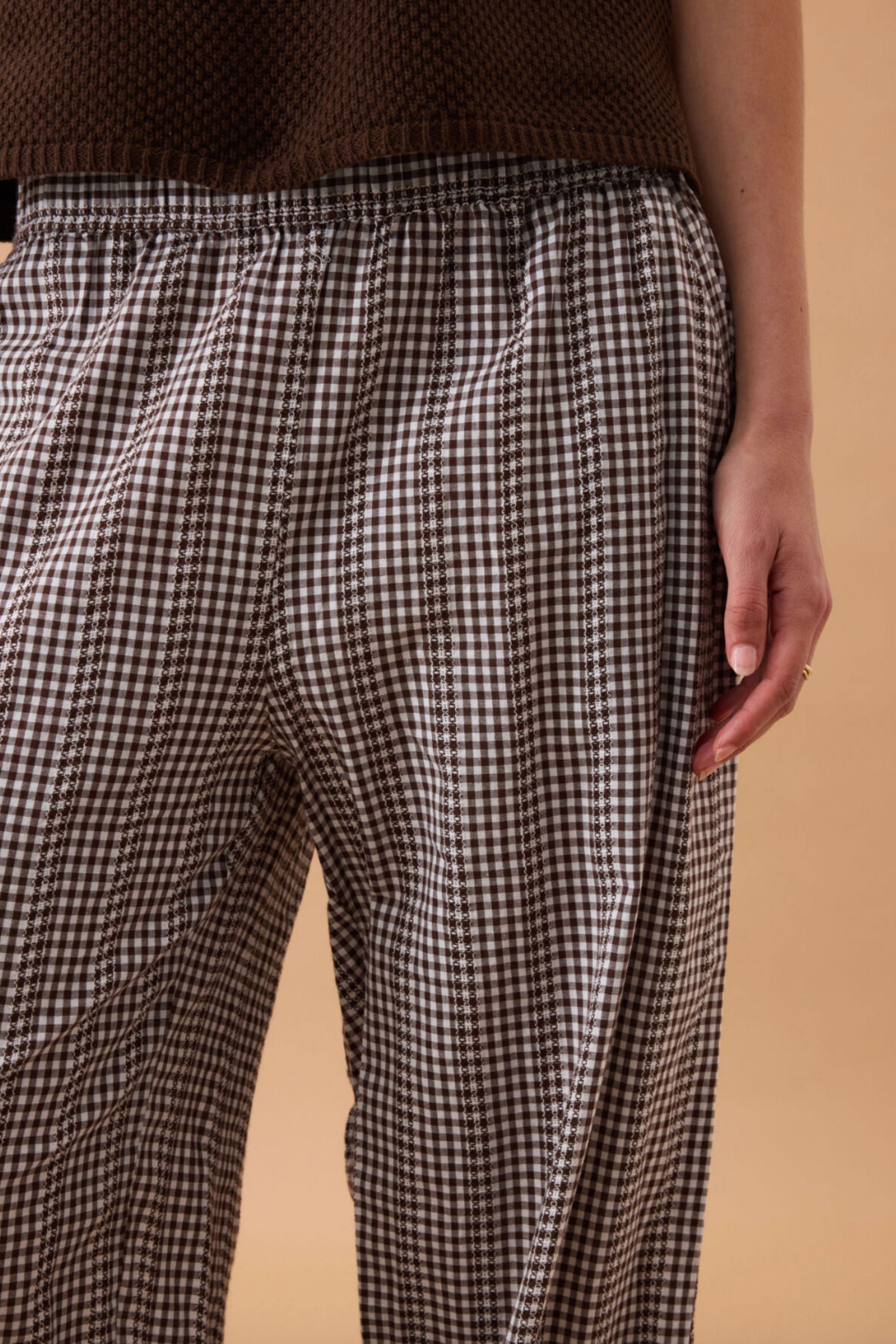 The Lounge Pant | Chocolate Gingham