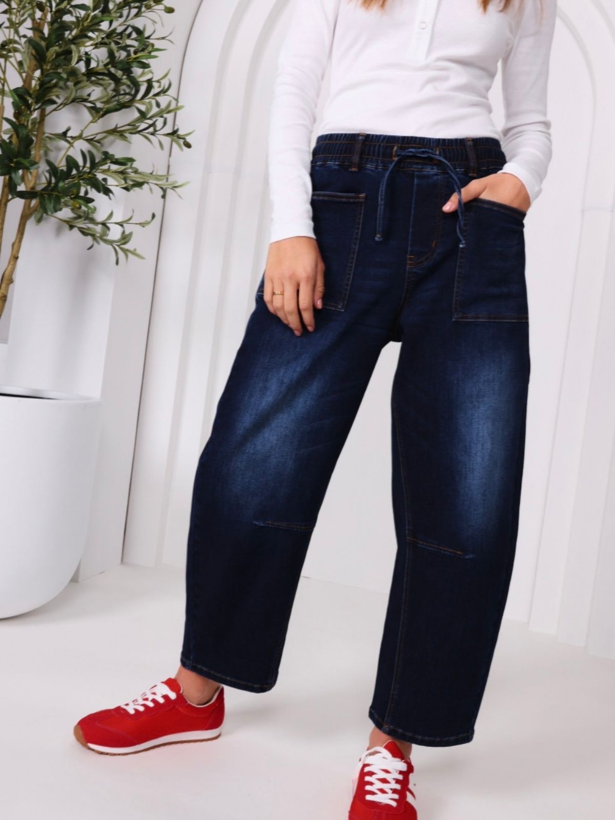 Leo Barrel Jeans | Ink Denim