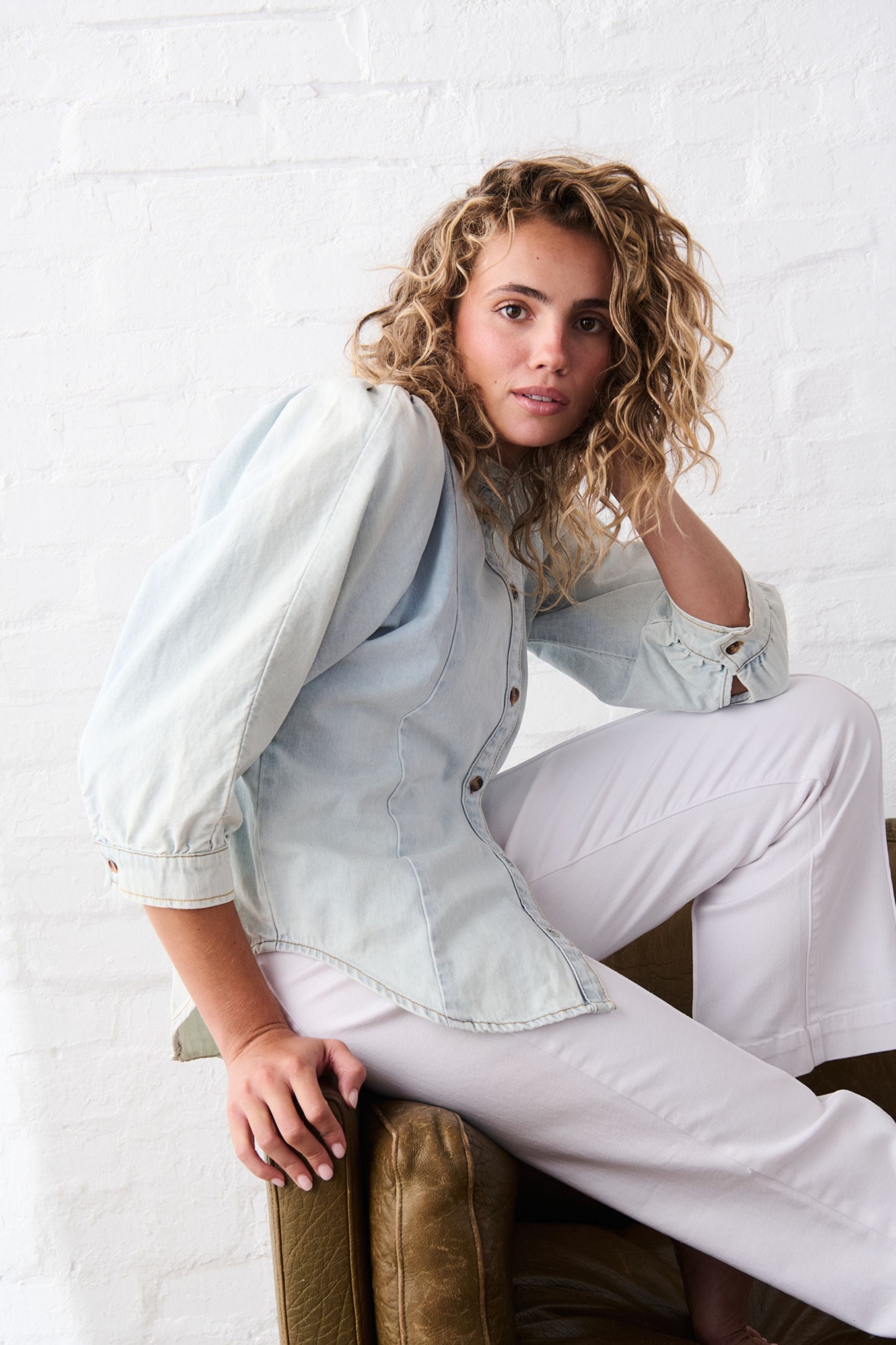 Gabriella Shirt | Sky Blue