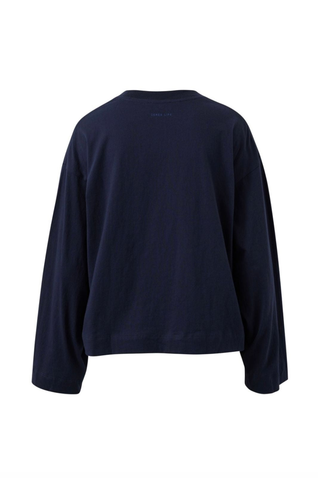 Beau Long Sleeve Slouchy Tee | Navy