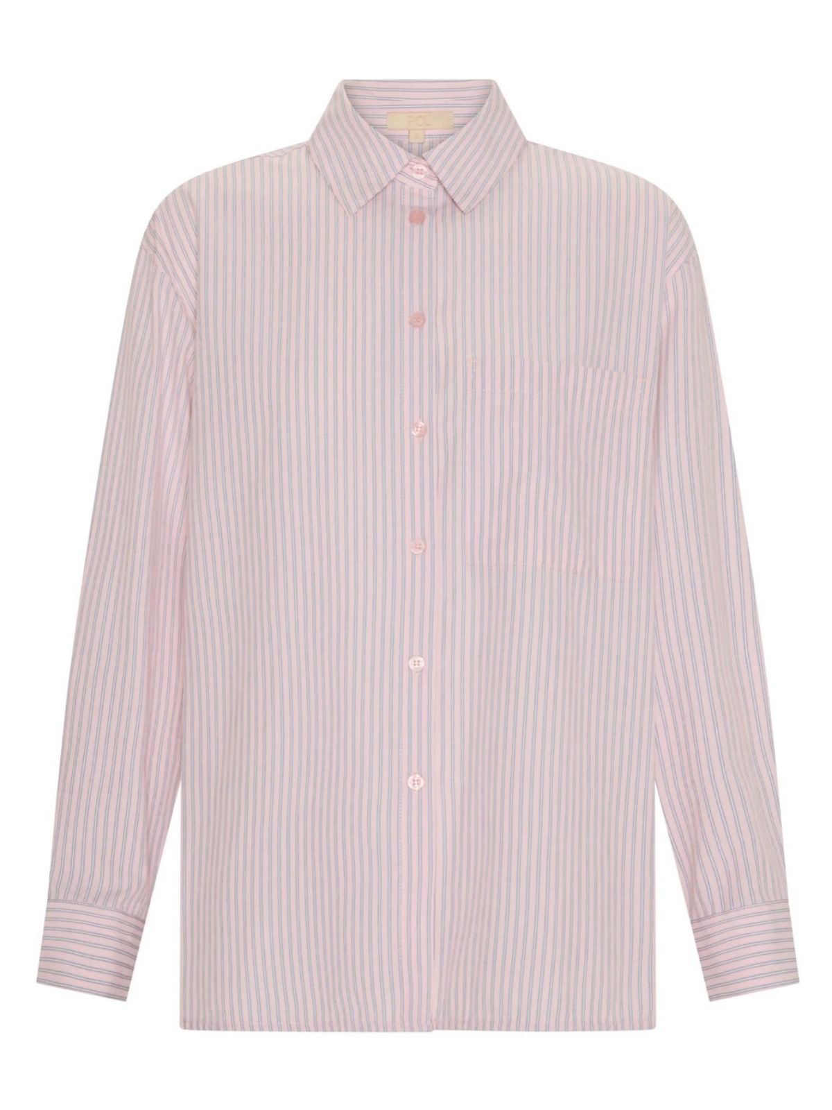 Aubin LS Shirt | Pink Stripe