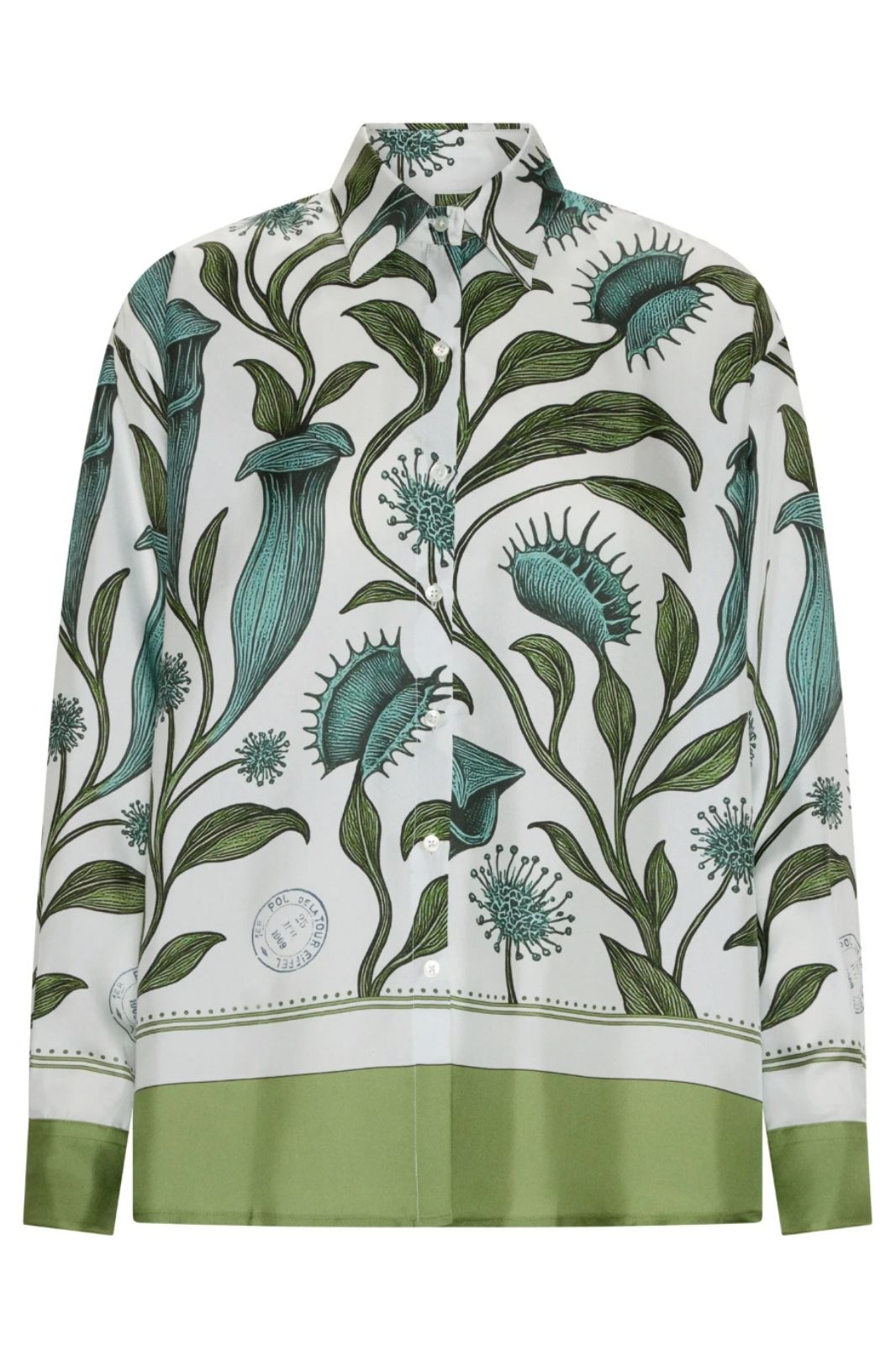 Linne Shirt | Linne Border Print