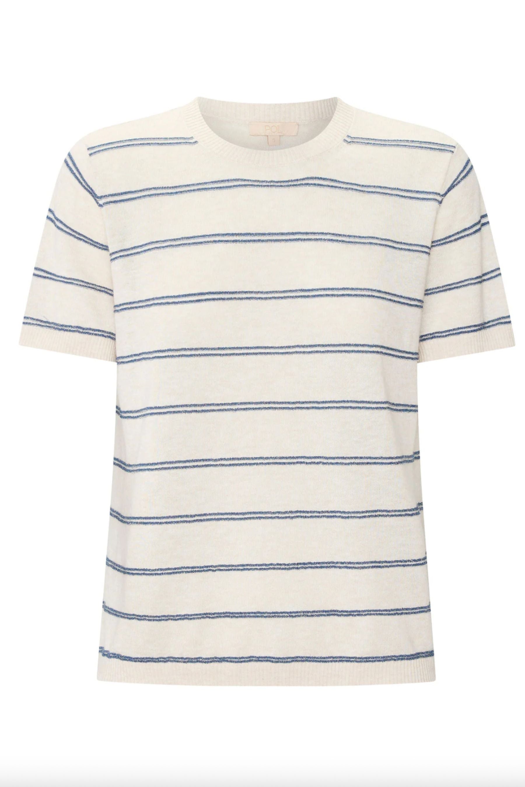Sable Tee Stripe | Pebble Blue