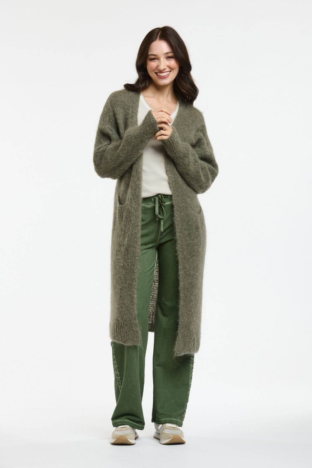 Mohair Contina Cardi | Khaki