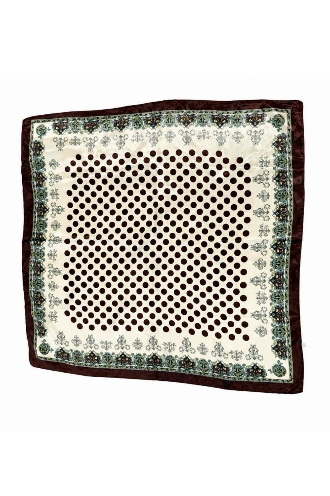 Scarf | Cream &amp; Choc Spot