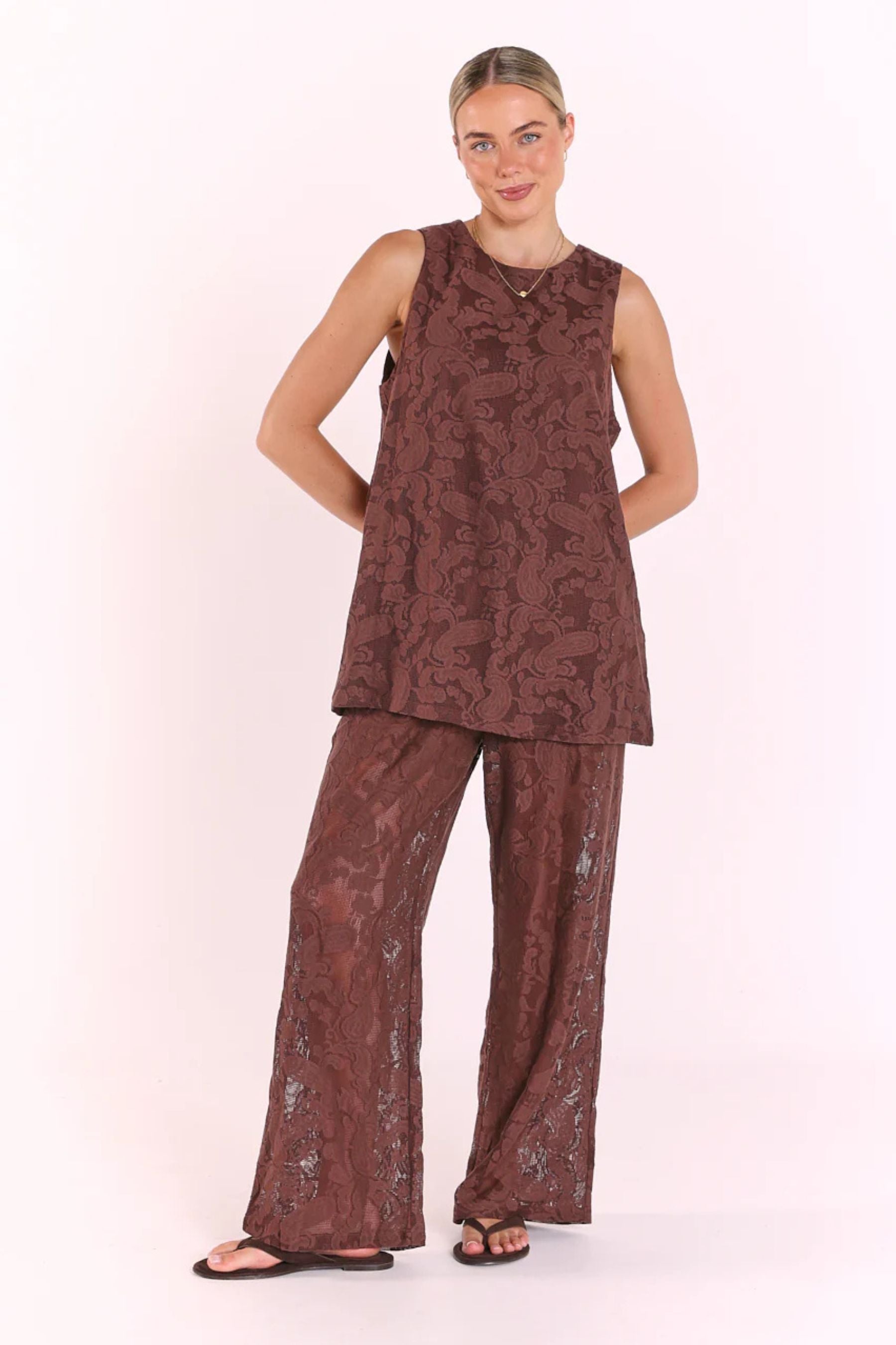 Valerie Pant | Cocoa Lace