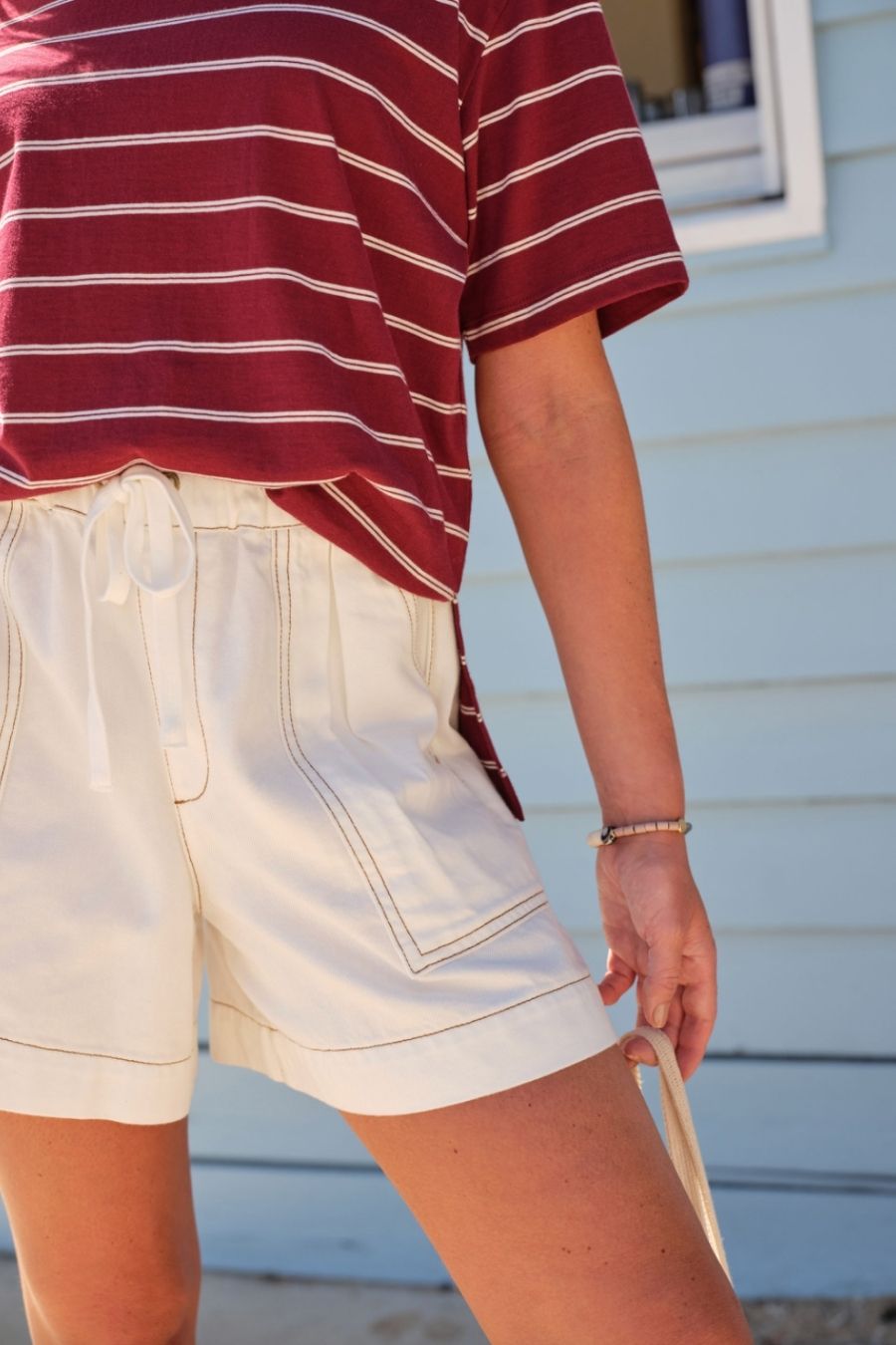 Darcy Relaxed Everyday Short | New Ecru