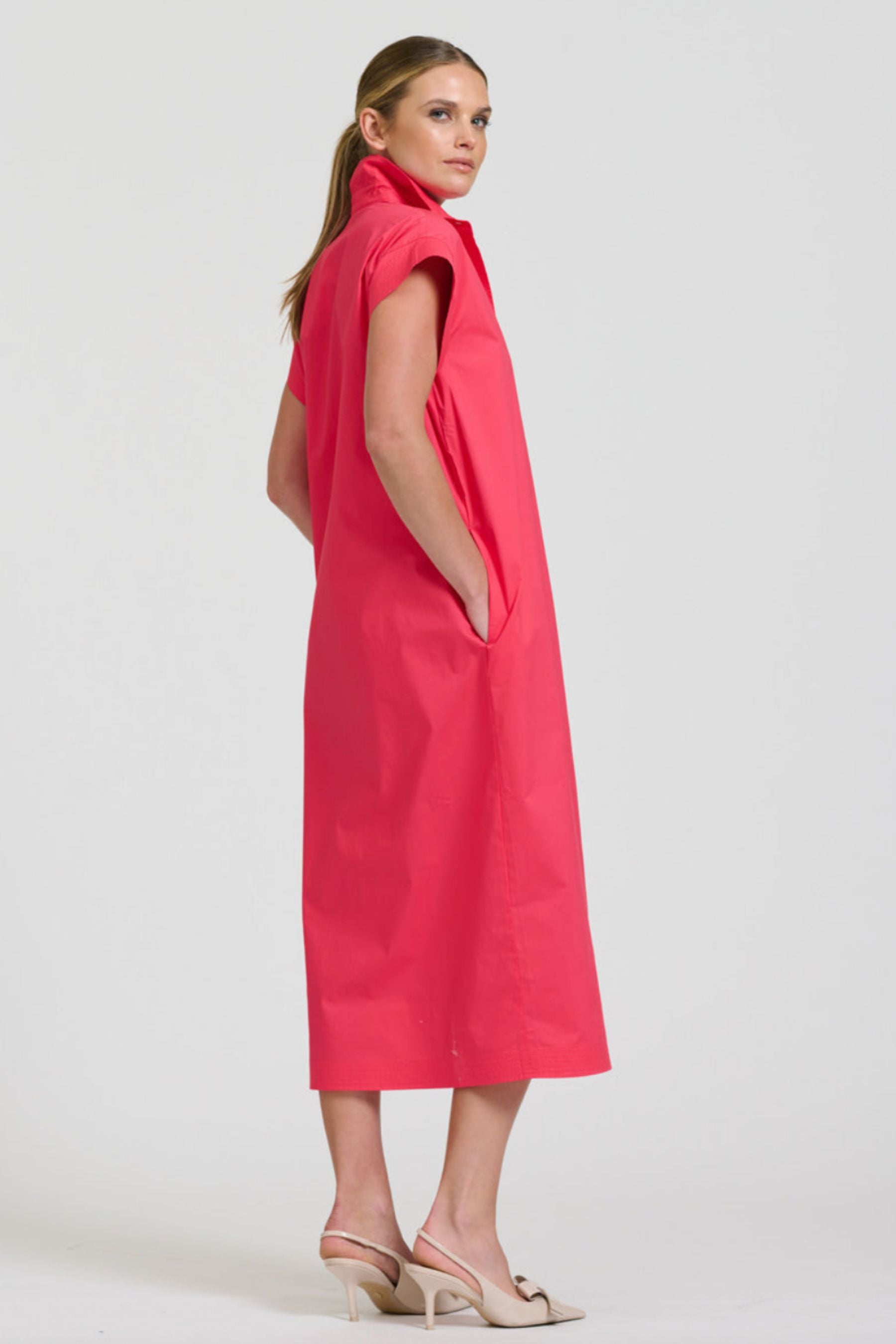 The Fifi Shirt Dress | Berry Crush