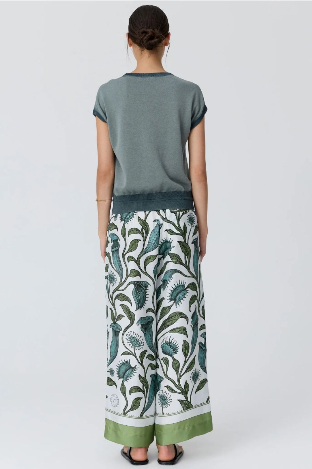 Linne Pant | Linne Border Print