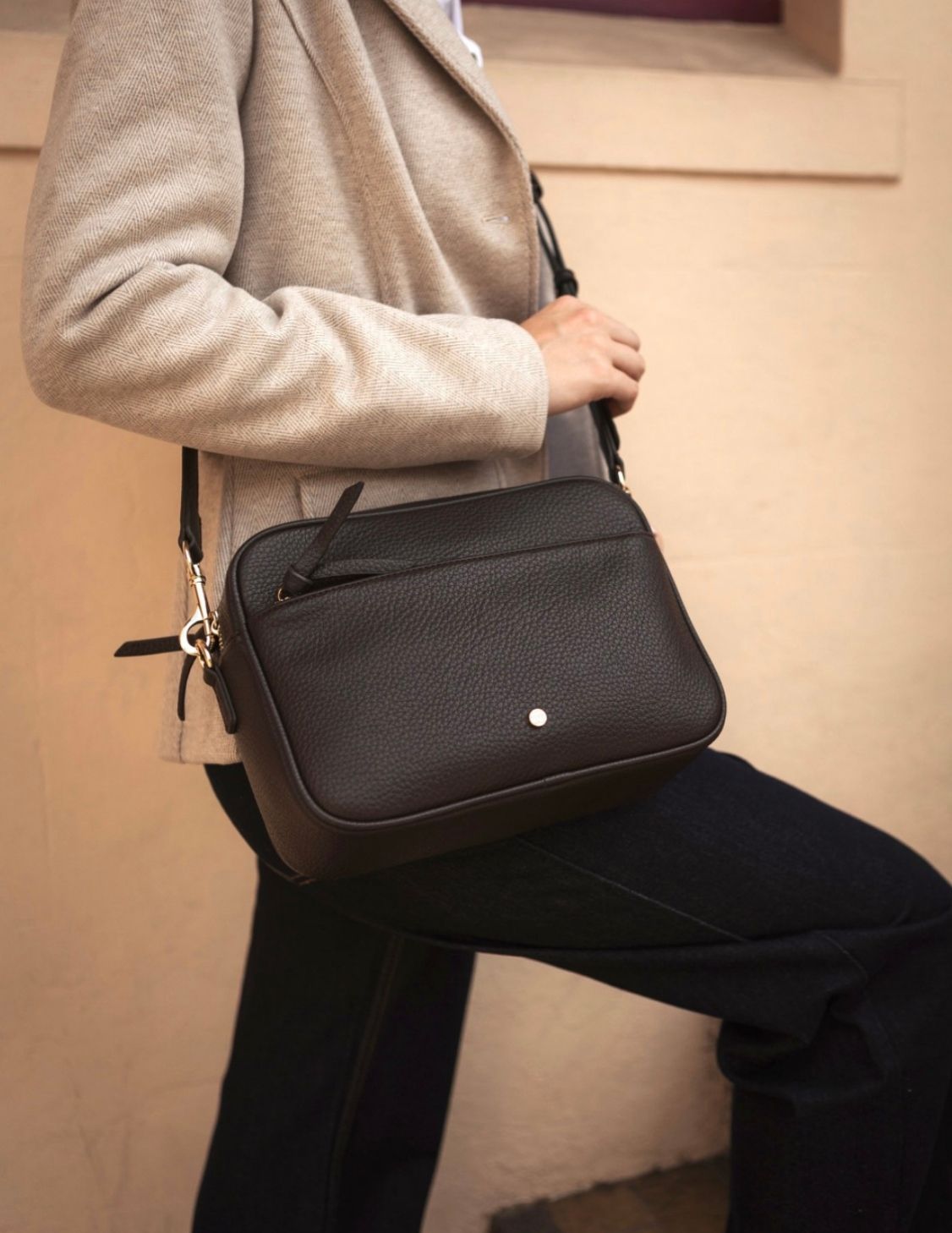 Leah Cross Body Bag  | Chocolate