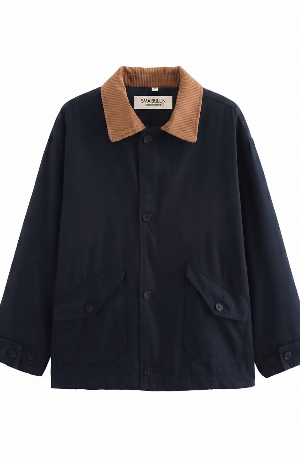 Cord Collar Barn Jacket | Navy