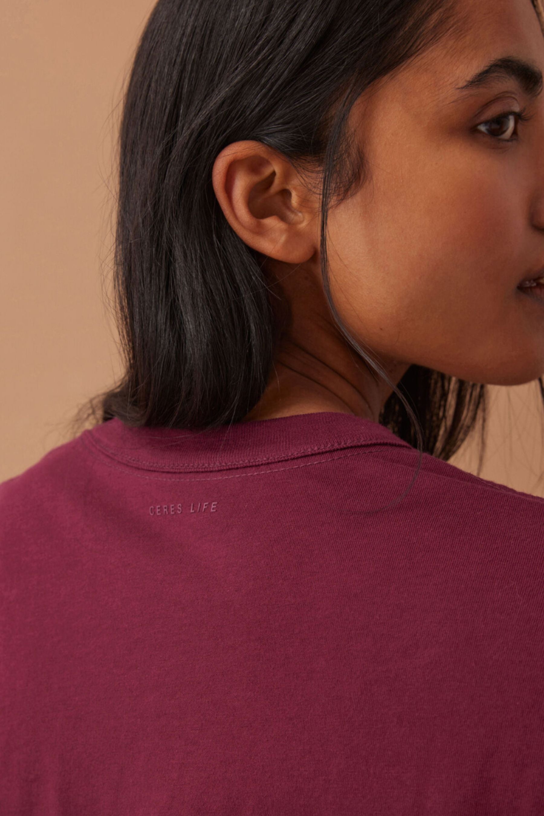 Phoebe Premium Tee | Pomegranate