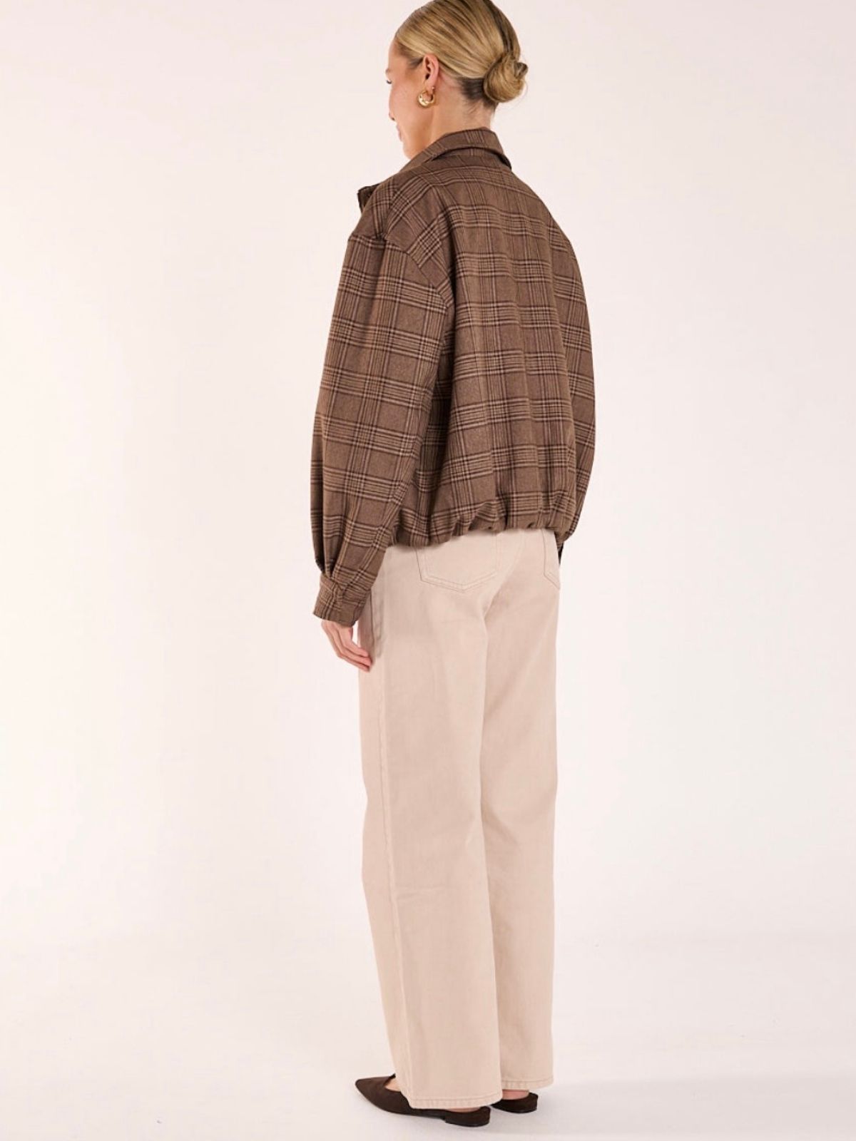 Megan Bomber | Brown Check