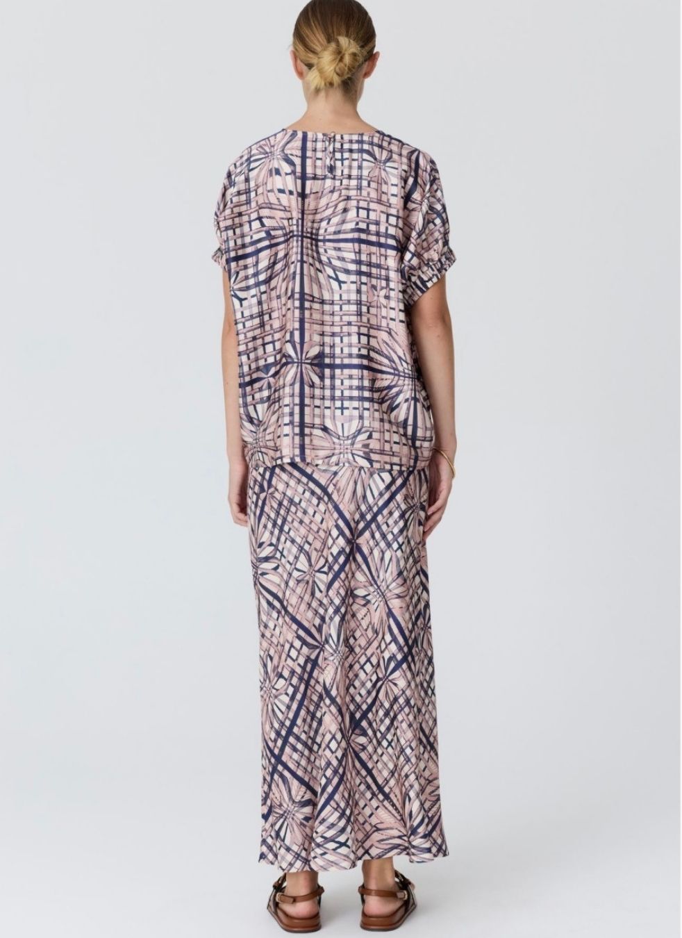 Lattice Skirt | Pink Check